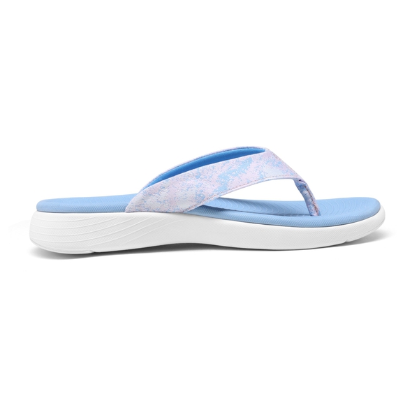 Comfortable Flip Flops With Arch Support - LIGHT BLUE - 2