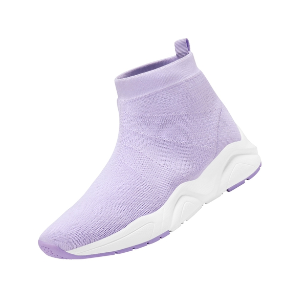 Boys Girls High Top Sock Shoes - LIGHT  PURPLE -  0