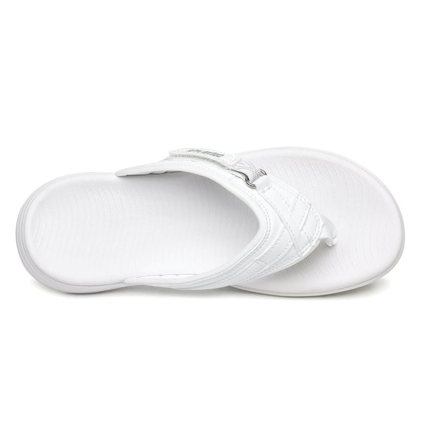 Comfort Flip Flop Sandals - WHITE - 3