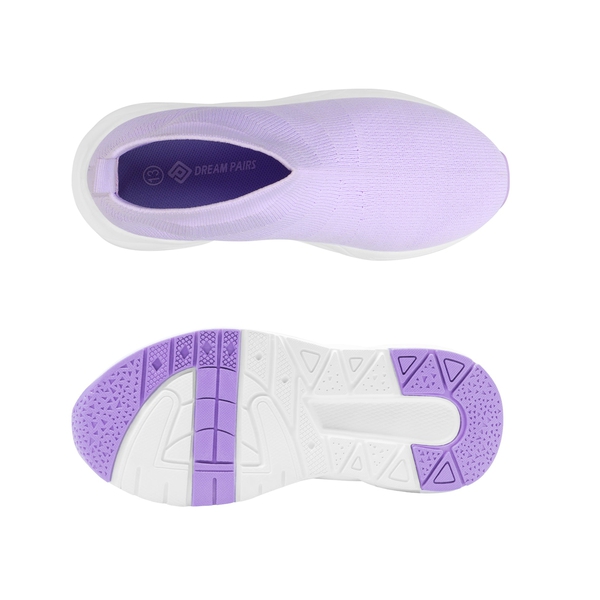 Boys Girls High Top Sock Shoes - LIGHT  PURPLE - 4