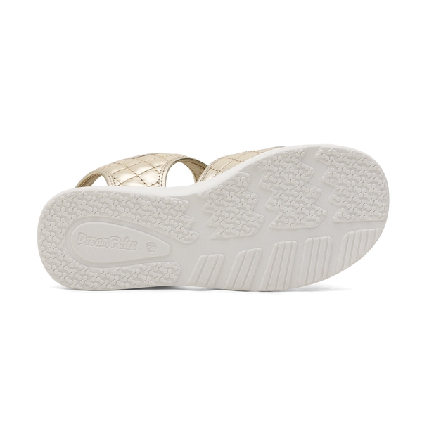 Girls Buckle Strap Slip-Resistance Sandals - BEIGE WHITE - 4