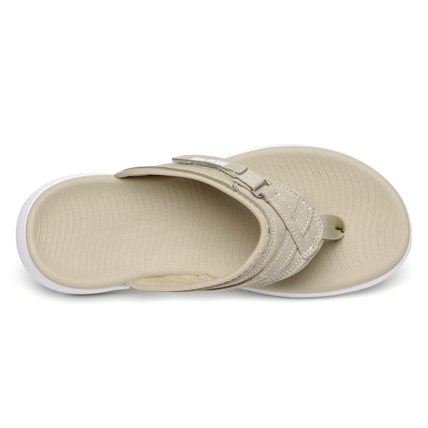 Comfort Flip Flop Sandals - BEIGE - 3