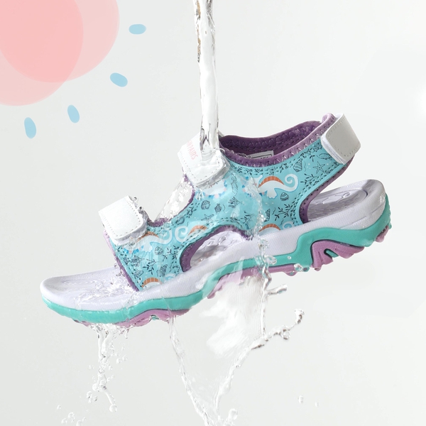 Boys & Girls Open-Toe Sport Sandals - BLUE PURPLE HIPPOCAMPUS - 4