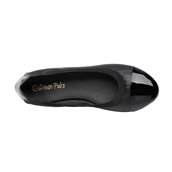 Ballet Walking Flats Shoes - BLACK - 3