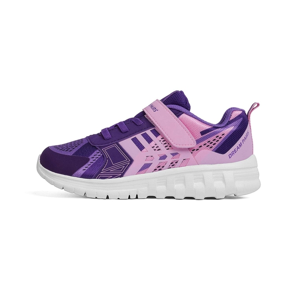 Boys Girls Athletic Running Sneakers - PINK PURPLE - 1