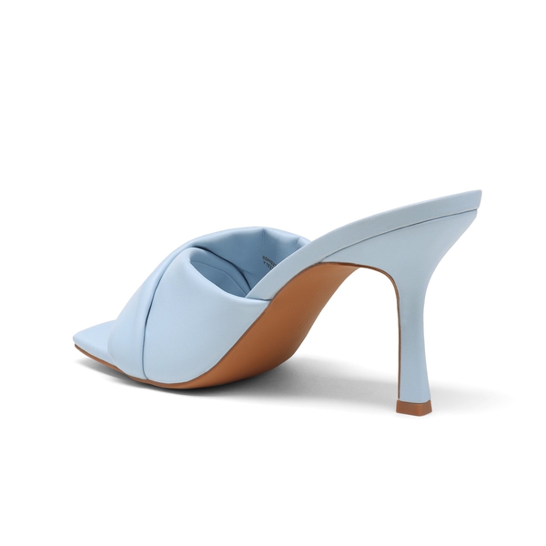Women's Open Toe Stiletto Heel Mules - BABY BLUE - 3