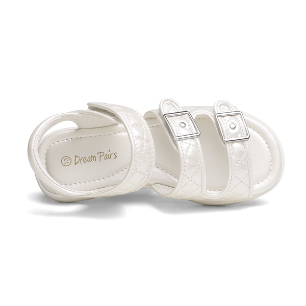 Girls Buckle Strap Slip-Resistance Sandals - BEIGE WHITE - 3