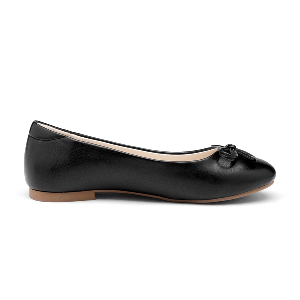 Girl's Fashion Bow Ballet Flats - BLACK - 1