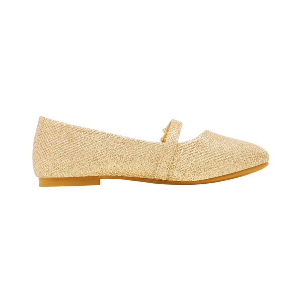 Girls Mary Jane Ballet Flats - GOLD - 2