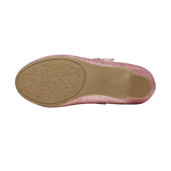 Girls Mary Jane Shoes with Low Heels - PINK - 5
