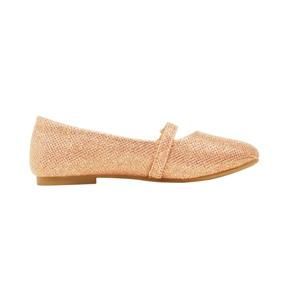 Girls Mary Jane Ballet Flats - ROSE GOLD - 2