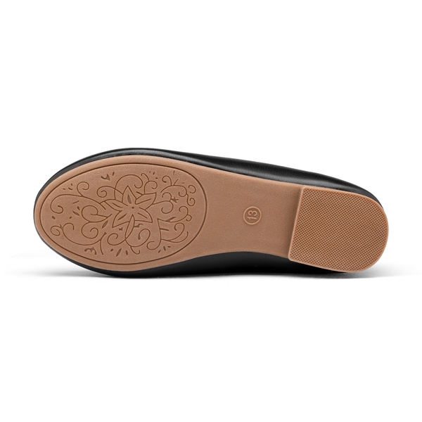 Girl's Fashion Bow Ballet Flats - BLACK - 3
