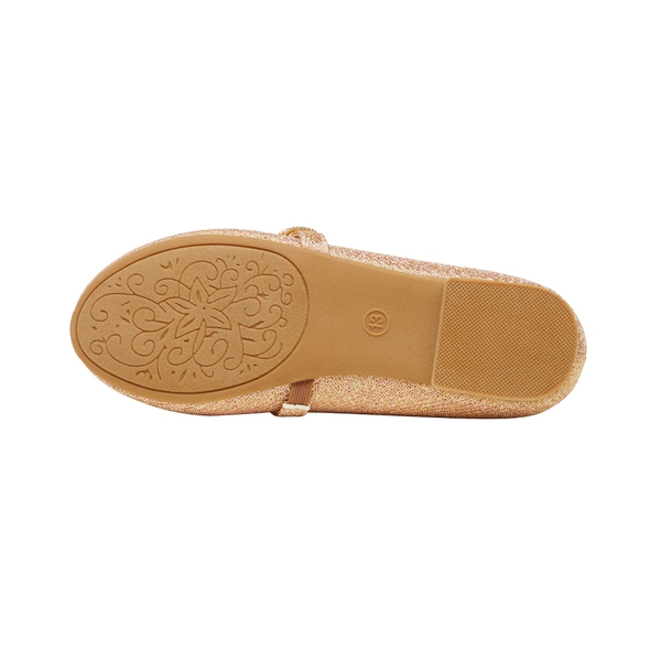 Girls Mary Jane Ballet Flats - ROSE GOLD - 5