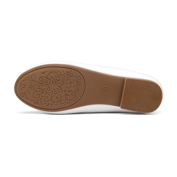 Girl's Fashion Bow Ballet Flats - IVORY - 3