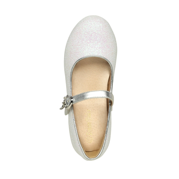 Girls Mary Jane Shoes with Low Heels - WHITE - 3