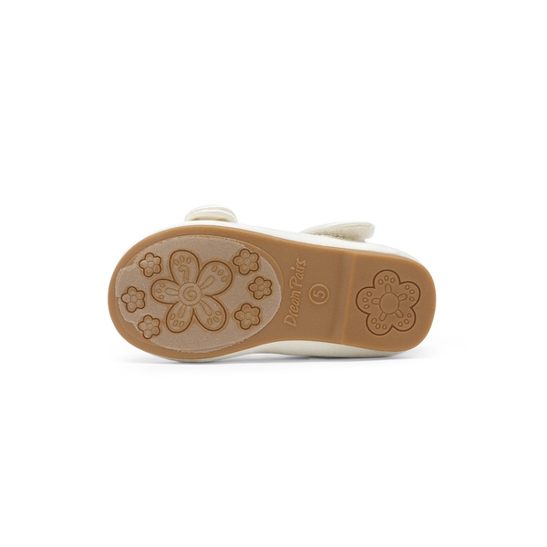 Toddler Girl's Ballerina Bow Flats - IVORY SATIN - 5