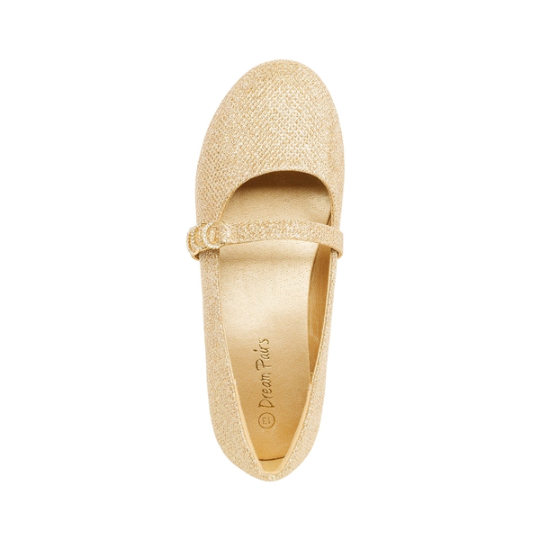 Girls Mary Jane Ballet Flats - GOLD - 3
