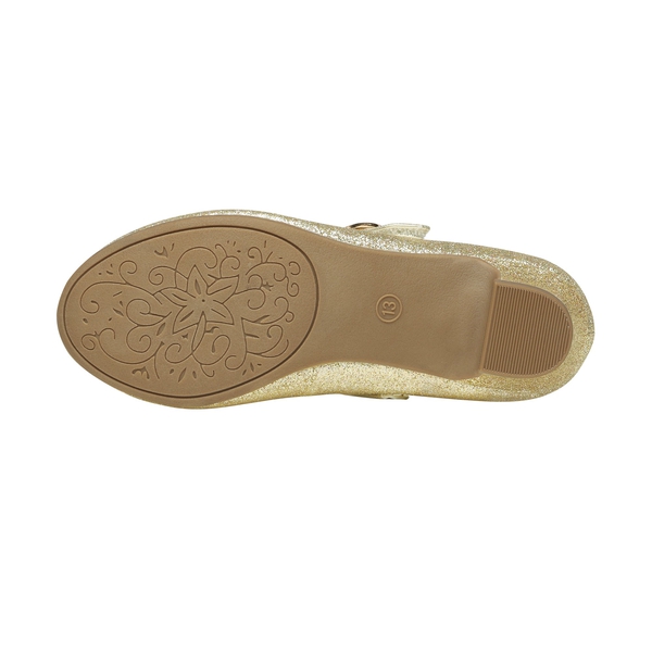 Girls Mary Jane Shoes with Low Heels - GOLD - 5