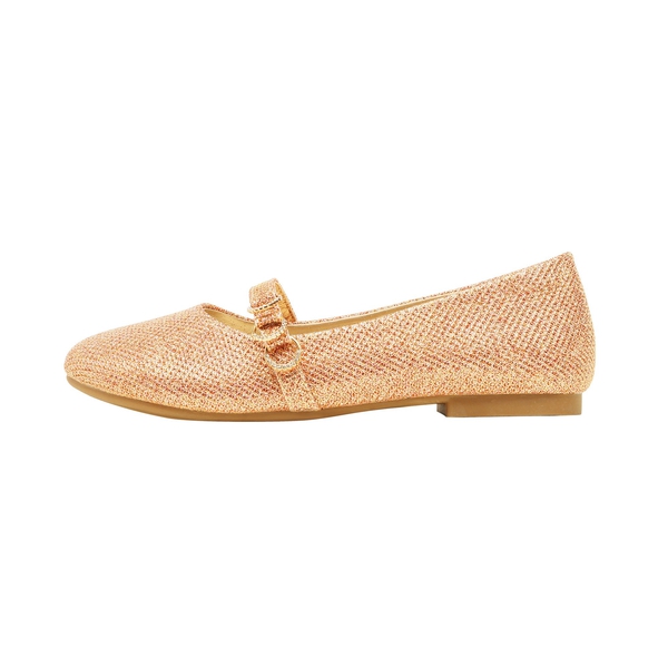 Girls Mary Jane Ballet Flats - ROSE GOLD - 1