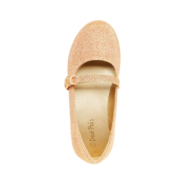 Girls Mary Jane Ballet Flats - ROSE GOLD - 3