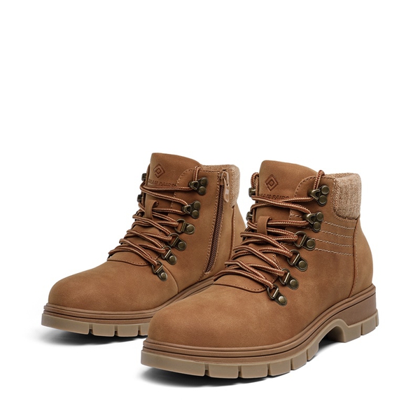 Water Resistance Faux Fur Hiking Boots - CAMEL - 3