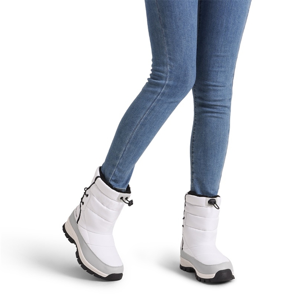 Faux Fur Waterproof Snow Boots - WHITE - 1
