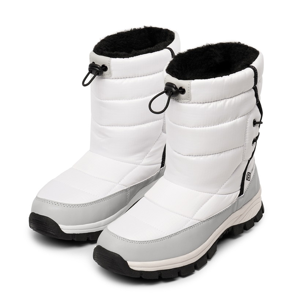 Faux Fur Waterproof Snow Boots - WHITE - 2