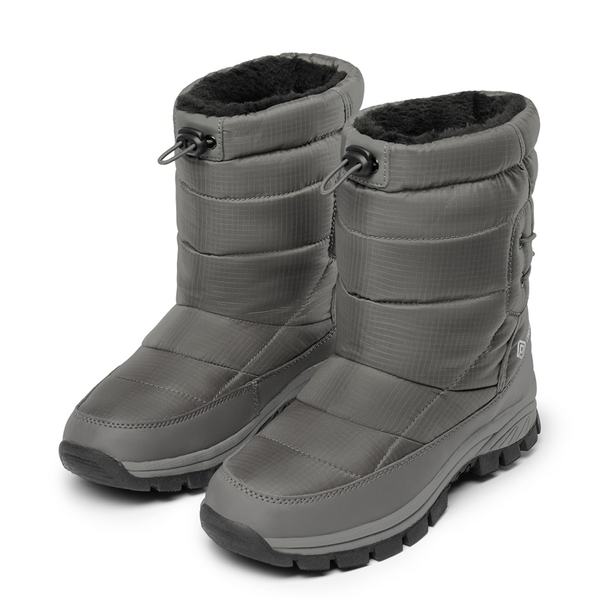 Faux Fur Waterproof Snow Boots - GREY - 2