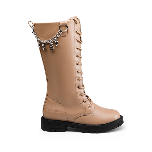 Girls Non-Slip Knee High Riding Boots - BROWN - 2