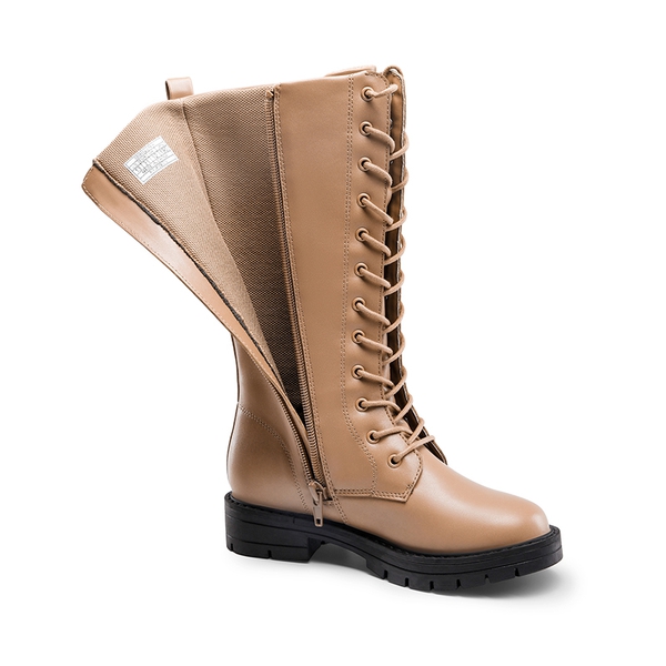 Girls Non-Slip Knee High Riding Boots - BROWN - 3