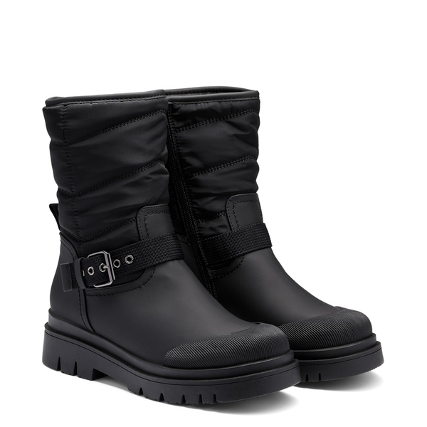 Non-Slip Mid-Calf Waterproof Snow Boots - BLACK - 2