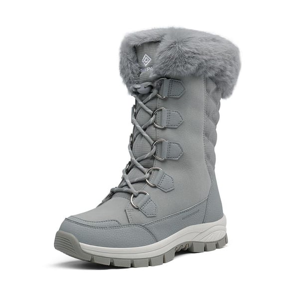 Fuzzy snow boots clearance
