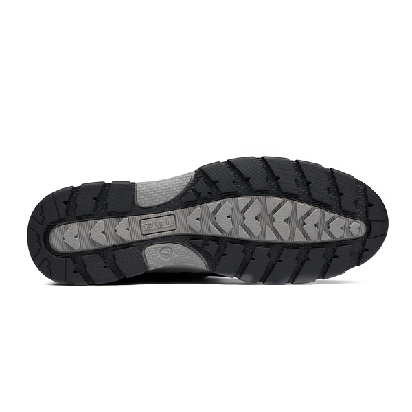 Black Leather Mid Calf Snow Boots - GREY - 5