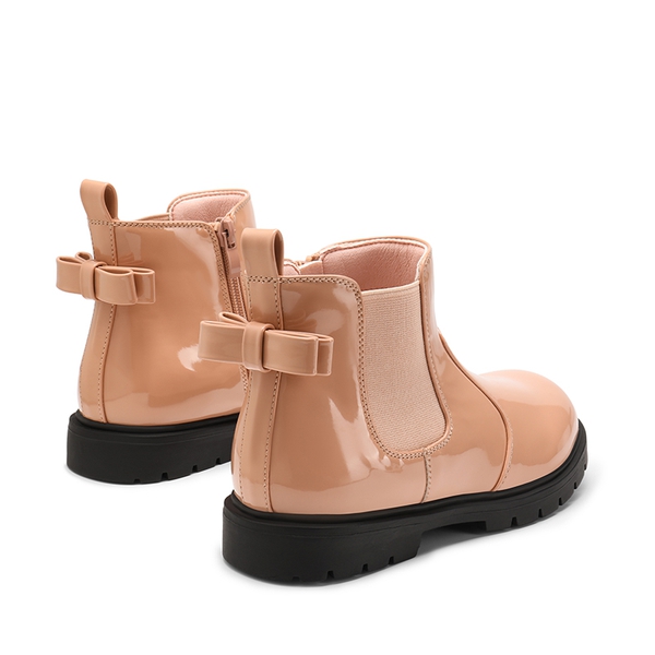 Side Zipper Kids Chelsea Boots - PINK PAT - 4