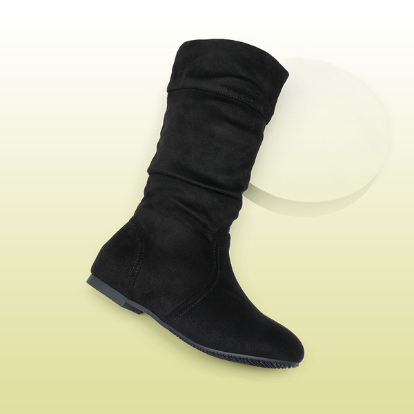 Girls Knee High Boots - BLACK - 4