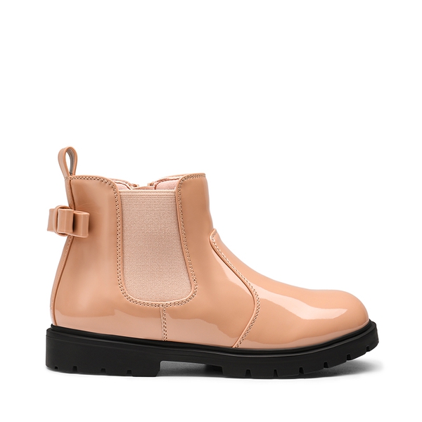Side Zipper Kids Chelsea Boots - PINK PAT - 2