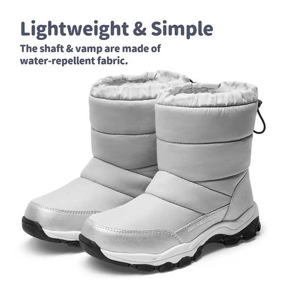 Waterproof Kids Snow Boots - GRAY - 4