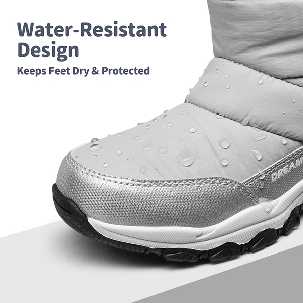 Waterproof Kids Snow Boots - GRAY - 2