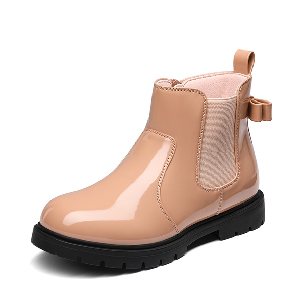 Side Zipper Kids Chelsea Boots - PINK PAT -  0