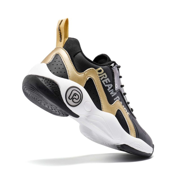 Kids Low-top Basketball Sneakers - BLACK GOLD - 2