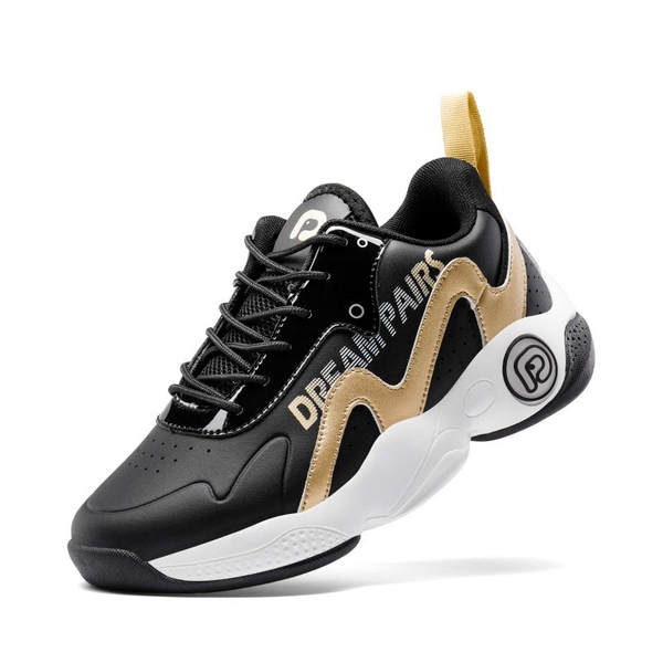 Kids Low-top Basketball Sneakers - BLACK GOLD -  0