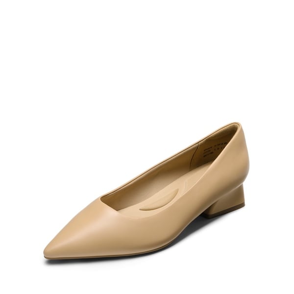 Beige pumps low heel hot sale