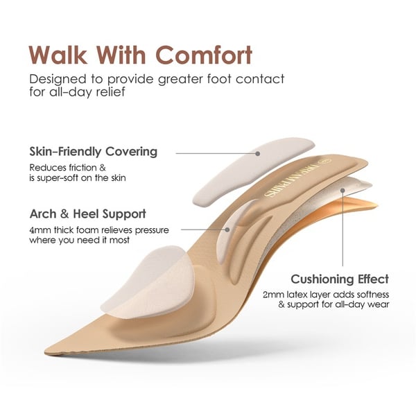 [Stand All Day Pumps] Adina Pointed Toe Low Heel Comfort Pumps - NUDE PU - 4
