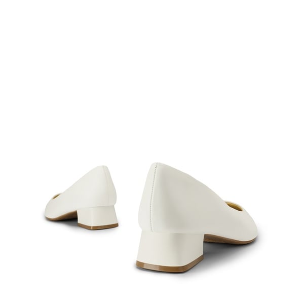 [Stand All Day Pumps] Adina Pointed Toe Low Heel Comfort Pumps - WHITE PU - 3
