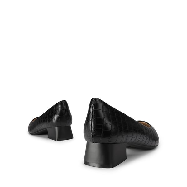 [Stand All Day Pumps] Adina Pointed Toe Low Heel Comfort Pumps - BLACK STONE - 3
