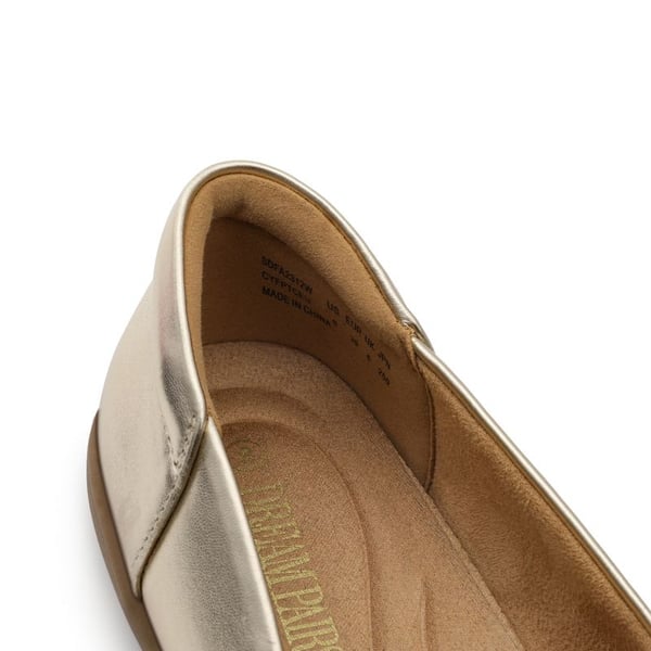 Comfortable Round Toe Ballet Flats - GOLD - 3