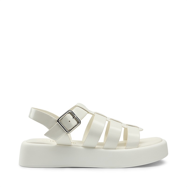 Soft Cushion Gladiator Platform Sandals - WHITE - 2