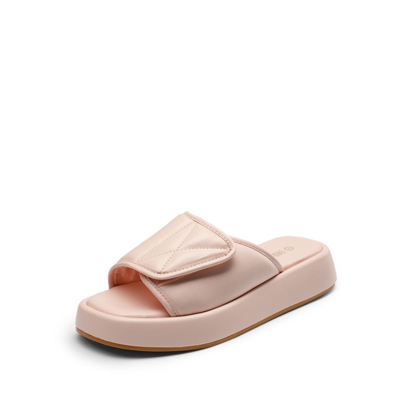 Slip on Platform Slide Sandals - PINK -  0
