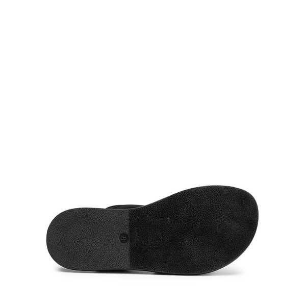 [Wonder Cloud] Artemis Strappy Cross Strap Flat Sandals - BLACK - 3