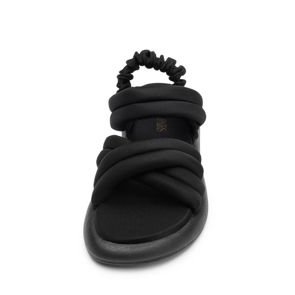 [Wonder Cloud] Artemis Strappy Cross Strap Flat Sandals - BLACK - 2